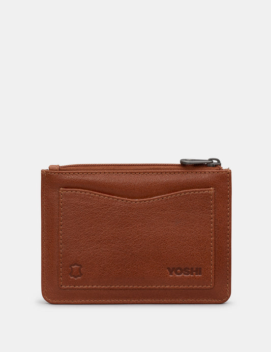 Stag Tweed & Leather Zip Top Purse
