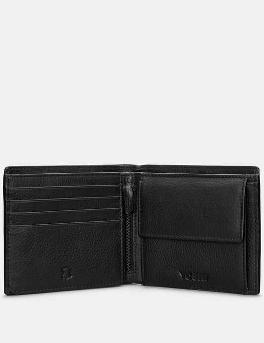 Extra Capacity Leather Wallet with Coin Pocket