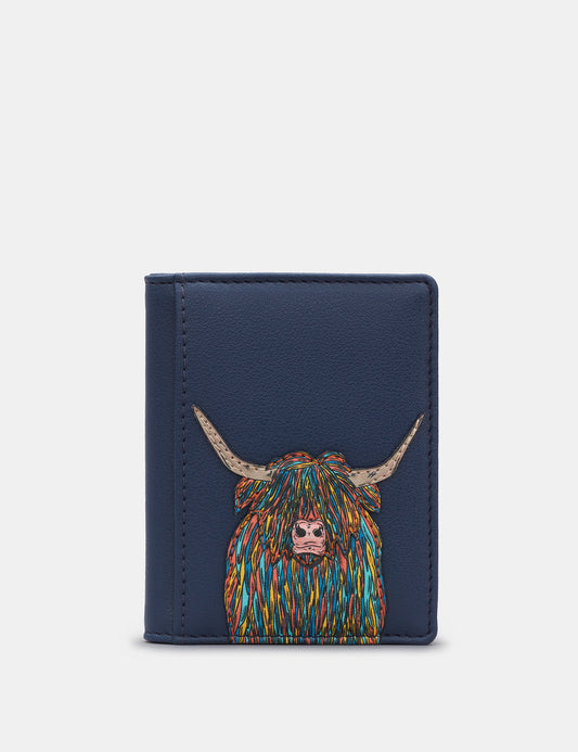 Highland Cow Flap Over Card Holder