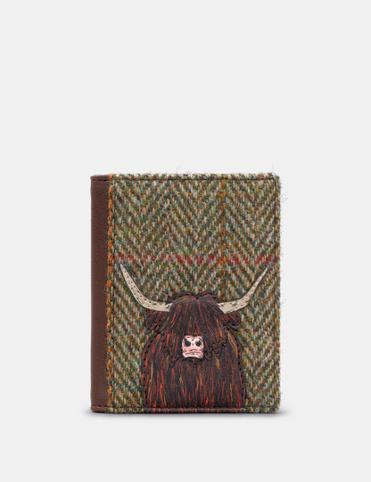 Highland Cow Flap Over Card Holder