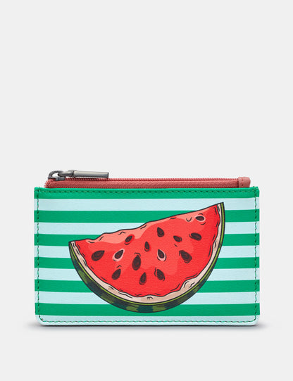 Scribble Street Melon Zip Card Holder | Purse