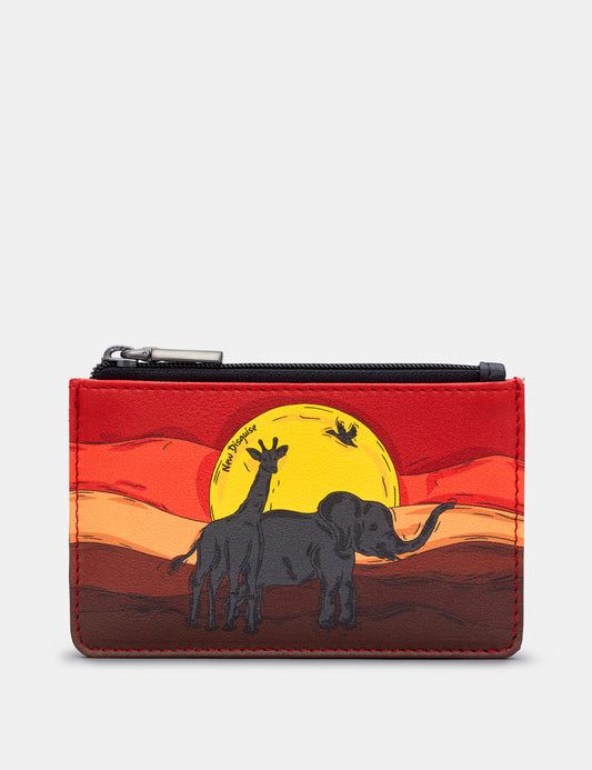 Scribble Street Safari Zip Card Holder | Purse