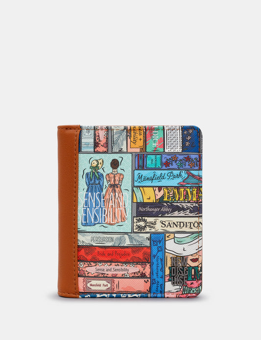 Jane Austen Library Flap Over Purse