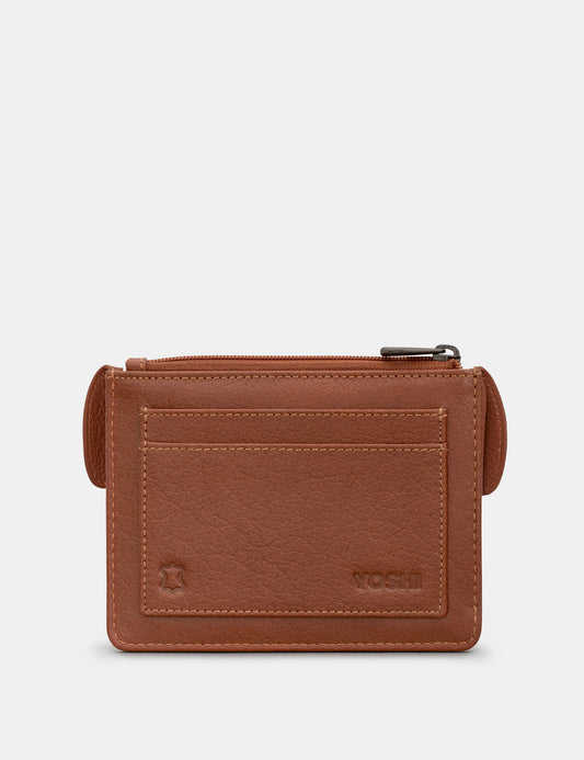 Buddy The Dog Zip Top Leather Purse