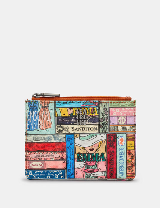 Jane Austen Library Zip Top Purse