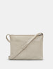 Jane Austen Bookworm Warm Grey Leather Cross Body Bag