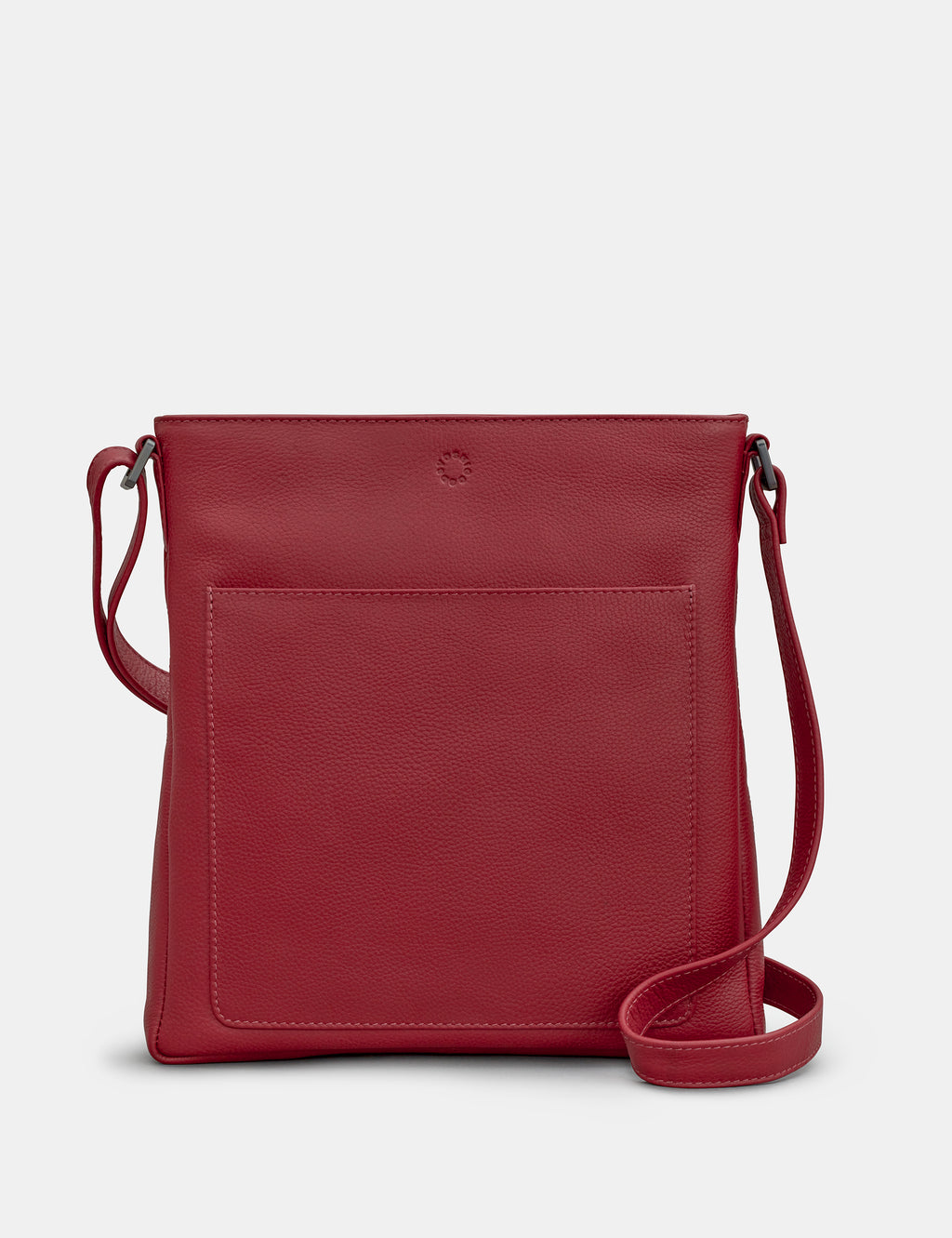 Bryant Cherry Red Leather Cross Body Bag