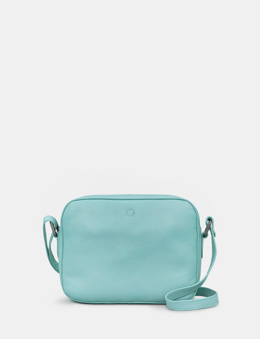 Belmont Duck Egg Leather Camera Bag
