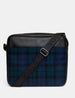 Ridgewood Black Leather And Tweed Messenger Bag