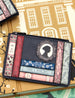 Jane Austen Bookworm Zip Top Leather Purse