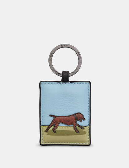 Dog Walk - Staffordshire Bull Terrier - Leather Keyring