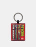 Horror Bookworm Library Leather Keyring